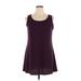 LOGO by Lori Goldstein Casual Dress: Burgundy Dresses - Women's Size X-Large