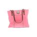 Dooney & Bourke Leather Shoulder Bag: Pebbled Pink Print Bags