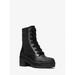 Michael Kors Shoes | Michael Michael Kors Brea Stretch-Knit And Leather Combat Boot 9 Black New | Color: Black | Size: 9