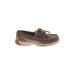 Sperry Top Sider Flats Brown Print Shoes - Women's Size 5 - Round Toe