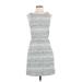 Banana Republic Factory Store Casual Dress - Mini: Gray Tweed Dresses - Women's Size 2