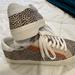 Madewell Shoes | Cute Madewell Tennis Shoes Animal Print. Worn Once. | Color: Tan | Size: 6