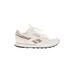 Reebok Sneakers: White Print Shoes - Women's Size 10 1/2 - Almond Toe