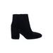 Ash Ankle Boots: Black Print Shoes - Women's Size 38 - Almond Toe