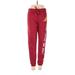 Betsey Johnson Sweatpants - High Rise: Red Activewear - Women's Size X-Small