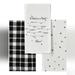 Kate Spade Dining | Kate "Spade Toast In A Pinch" 3 Pk Kitchen Towel Set | Color: Black/White | Size: Os