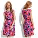 Kate Spade Dresses | Kate Spade Josie Silk Shift Dress Floral Black Bow Belt Size 2 Sleeveless Pocket | Color: Pink/Purple | Size: 2