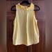 J. Crew Tops | J. Crew Gingham Sleeveless Top Nwt | Color: White/Yellow | Size: S