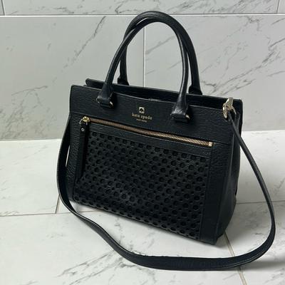 Kate Spade Bags | Kate Spade Black + Gold Birkin-Inspired Purse Handbag | Color: Black | Size: Os