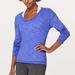 Lululemon Athletica Tops | Lululemon Meant To Move Long Sleeve Top | Color: Blue | Size: M