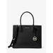 Michael Kors Bags | Michael Kors Mercer Large Pebbled Leather Accordion Tote Bag Black New | Color: Black | Size: Os