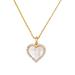 Kate Spade Jewelry | Kate Spade Take Heart Gold White Pendant Necklace | Color: Gold/White | Size: Os