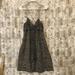 Michael Kors Dresses | Michael Kors Women Dress Animal Print 100% Silk Black Dress Chain Link Strap L | Color: Black | Size: L