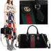 Gucci Bags | Gucci Bag 524532 Ophidia Boston Black Suede Web Stripe Gg Logo Charm | Color: Black | Size: Os
