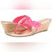 Lilly Pulitzer Shoes | Lilly Pulitzer Mckim Wedge Women's Pink Sandals Size 8.5m | Color: Pink | Size: 8.5