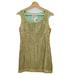 Anthropologie Dresses | Anthropologie Tabitha Golden Sequin Panes Shift Dress Seafoam Size 2p Petite | Color: Blue/Gold | Size: 2p