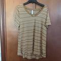 Lularoe Tops | Lula Roe Christy Tee Simply Comfortable Xl Pretty Shades Of Browns Like New | Color: Brown/Cream | Size: Xl