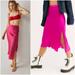Free People Skirts | Intimately Free People Sweet Talker Satin Half Slip Midi Skirt Pink Phenom Sz S | Color: Pink | Size: S