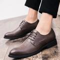 Herren Turnschuhe Formale Schuhe Gedruckte Oxfords Leder-Loafer Klassisch Brautkleider schlicht Britisch Hochzeit Täglich PU Körpergröße erhöhen Komfortabel Rutschfest Stiefeletten / Stiefeletten