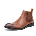 Herren Stiefel Chelsea-Stiefel Lässige Stiefel Modestiefel Vintage Brautkleider schlicht Britisch Hochzeit Täglich PU Körpergröße erhöhen Komfortabel Rutschfest Stiefeletten / Stiefeletten Halbschuhe