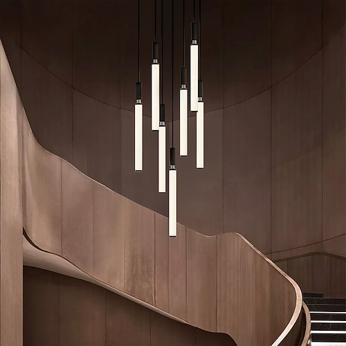 LED-Kronleuchter dimmbar 3/5/7/11 Pendelleuchte für Kücheninseltreppen 110–240 V Image