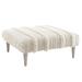 Annie Selke Home Zhara 40" Wide Square Cocktail Ottoman Polyester/Fade Resistant in Brown | Wayfair OASH122-S1