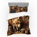 Ambesonne Rustic Bedding Set & Amber & Caramel Polyester in Black/Brown/White | California King Duvet Cover + 3 Additional Pieces | Wayfair