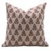 Fabdivine FABRITUAL Block Print Thick Cotton Throw Pillow Covers, Handmade (Kalash) Cotton in Orange | 14 H x 14 W x 0.5 D in | Wayfair