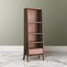 LORENZO Solid Wood Standard Bookcase Wood in Brown | 71.25 H x 25.59 W x 15.74 D in | Wayfair 03WAQ38IO13F3GIX