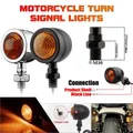 Indicatore di direzione per moto Indicatore di direzione Lampada Proiettile Cromo Ambra Moto Lampada anteriore Fanale posteriore 12V 10mm Per Cafe Racer