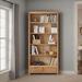 RARLON All Solid Wood Bookcase Red Oak Bookcase Storage Bookcase Wood in Brown | 74.8 H x 33.4 W x 12.6 D in | Wayfair 02YQ38FJEP1ROPGCLG