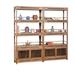 RARLON 78.7" H x 39.3" W Solid Wood Etagere Bookcase Wood in Brown | 78.7 H x 39.3 W x 13.7 D in | Wayfair 02YQ38ODKQ7ADC7E