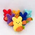 Jouets en peluche lapin Peeps Kawaii poupées lapin carotte peluches décoratives de Pâques cadeaux