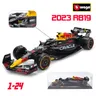 Bburago 1:24 2023 Red Bull RB19 Vesta Pan Perez Car #1 #11 modello di auto in lega Formula un