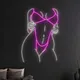 Lumière néon sexy personnalisée pour femme corps de femme signe de dame sexuelle décoration