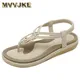 MVVJKE – sandales plates d'été pour femmes chaussures de gladiateur décontractées douces rétro