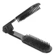 Peigne à cheveux lisse noir brosse à pince outil de coiffure