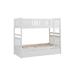 Genelda Standard Bunk Bed w/ Trundle by Harriet Bee Wood in Brown/White | 65 H x 56 W x 78 D in | Wayfair C7ACA042FC1B4BF78A97236BF1F833F6