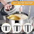 Noodle Pot Stainless Steel Stock Pot Soup Cooking Steel Stew Bowl Cookware Pot Scalding-proof