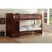 Harriet Bee 5-2_Katya Dark-Cherry Twin Over Twin w/ Storage Stair Steps Bedroom Set Wood in Brown | 66 W x 78 D in | Wayfair