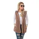 Autumn/Winter New Women's Mid Length Solid Hooded Vest Plush Warm Jacket Coat For Women Clothing