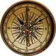 Retro Compass Custom Large Clock Living Room Home Decor Round Wall Clock Quartz Table Clock Children