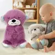 Baby Breathe Bear Soothes Baby Otter Plush Toy Children Soothing Music Sleep Companion Sound And
