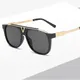 The Latest Selling Popular Fashion Men Sunglasses Square Metal Combination Frame Top Quality