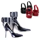 1 Pair High Heels Locking Belt Ankle Cuff High-Heeled Shoes Restraints Kit Shoes Accessories