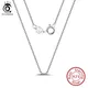 ORSA JEWELS Italian 925 Sterling Silver 0.6mm Box Chain Necklace Sterling Silver Pendant Necklaces