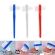 T-shape Denture Dedicated Brush Toothbrush Dual Head False Teeth Brushes Cleaner Adult Student Teeth