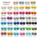 NEW 100pcs Silicone Bead 10mm/12mm/15mm/20mm Eco-friendly Sensory Teething Necklace Food Grade Mom