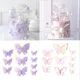 Butterfly Dessert Stickers Happy Birthday Sequin Butterfly Cake Topper Cake Decoration Butterfly