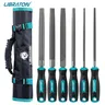 "Libraton 6PCS Metal File Set Metal Files Metal Files for Steel 8"" Files with Rubber Handle for"